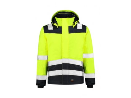 T51 Midi Parka High Vis Bicolor Pracovní bunda unisex (Velikost M, Varianta fluorescenční žlutá)