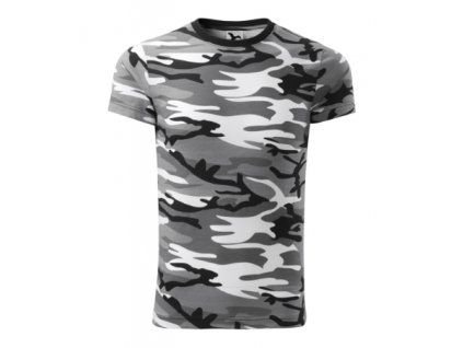 144 Camouflage Tričko unisex (Velikost XS, Varianta camouflage gray)