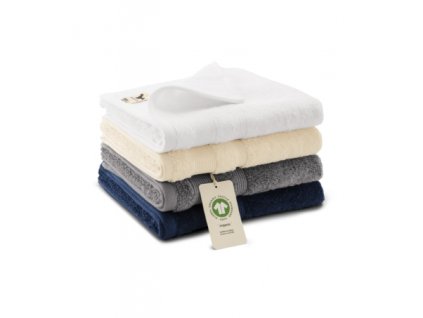 917 Organic (GOTS) Ručník unisex (Velikost 50 x 100 cm, Varianta bílá)