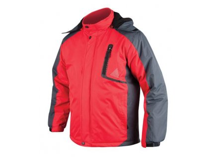 Zimní bunda ARDON®YORK červeno-šedá, M – DOPRODEJ M