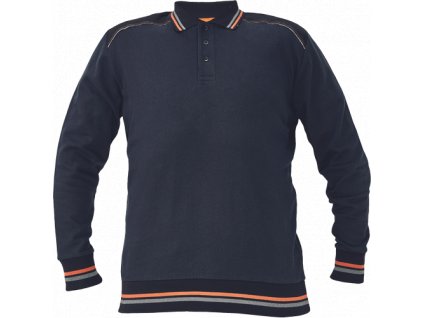 KNOXFIELD polo mikina (Barva antracit/červená, Velikost XS)