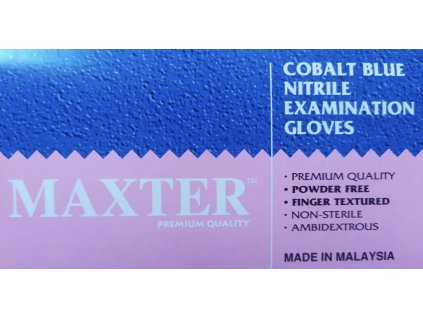 Nitrilové rukavice MAXTER nepudrované 100ks modré