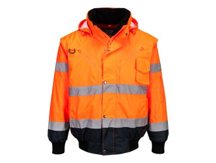 3in1 Bomber Jacket 3:2 C465 (Barva Orange/Navy, Velikost 4XL)