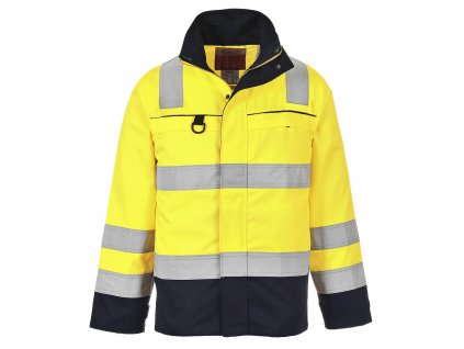 Bizflame Work Hi-Vis Multi-Norm Contrast FR Jacket (Barva Yellow/Navy, Velikost L)