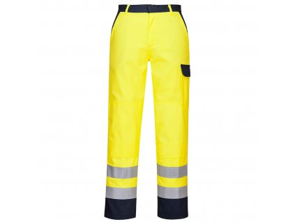 Bizflame Work Hi-Vis Contrast FR Trousers (Barva Yellow, Velikost L)
