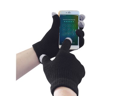 Touchscreen Knit Glove (Barva Black, Velikost L/XL)