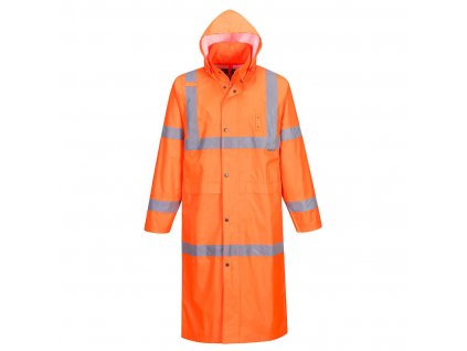 Hi-Vis Rain Coat 122cm (Barva Orange, Velikost L)
