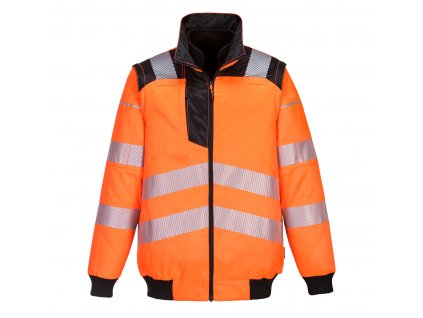 PW3 Hi-Vis 3-in-1 Pilot Jacket (Barva Orange/Black, Velikost L)