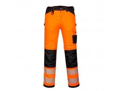 PW3 Hi-Vis Lightweight Stretch Work Trousers (Barva Orange/Black, Velikost 28)
