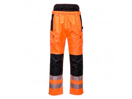 PW3 Hi-Vis Extreme Trousers PW342 (Barva Orange/Black, Velikost L)