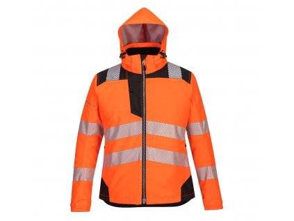 PW3 Hi-Vis Women's Winter Jacket (Barva Orange/Black, Velikost L)