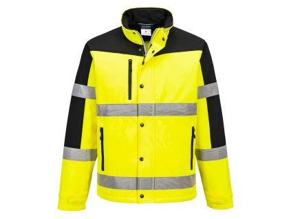 Hi-Vis Contrast Softshell (3L) (Barva Yellow, Velikost L)