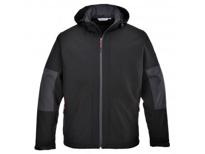 Hooded Softshell (3L) (Barva Black, Velikost L)