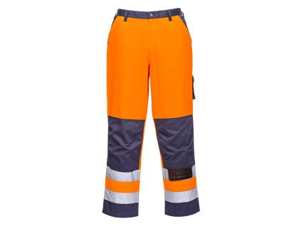 Lyon Hi-Vis Contrast Work Trousers (Barva Orange/Navy, Velikost 4XL)