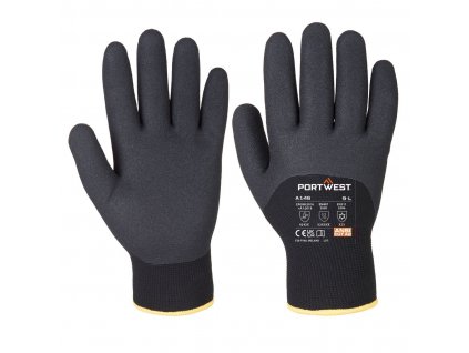 Twin liner traps in heat. A 3/4 nitrile sandy dipping offers greater protection to the fingers and improved liquid protection. Open back for breathability. 250°C Contact heat protection. A fantastic glove for a wide range of industries.