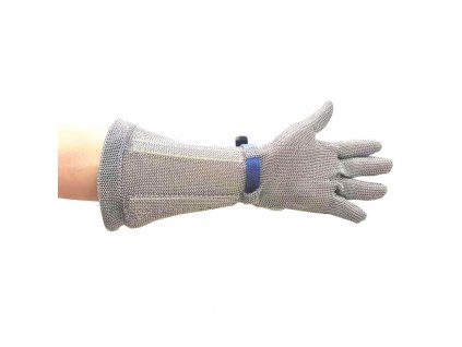 Chainmail Gauntlet 45cm (Barva Silver, Velikost L)