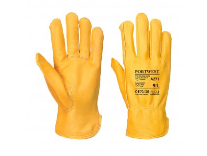 Premium quality fleece lined leather drivers glove with for added warmth and comfort. Keystone thumb provides an improved fit.