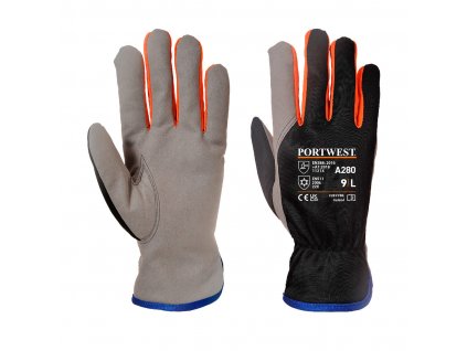 Cold 240 Synthetic Leather Mechanical Glove (Barva Black/Orange, Velikost L)