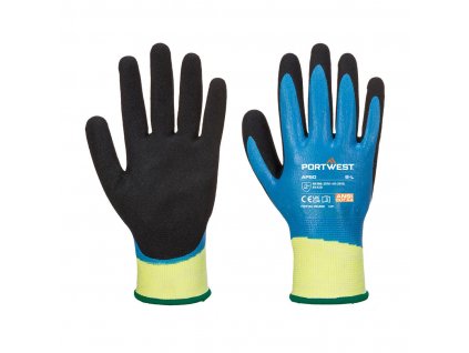 Cut D13 Nitrile Aqua Glove (Barva Blue/Black, Velikost L)