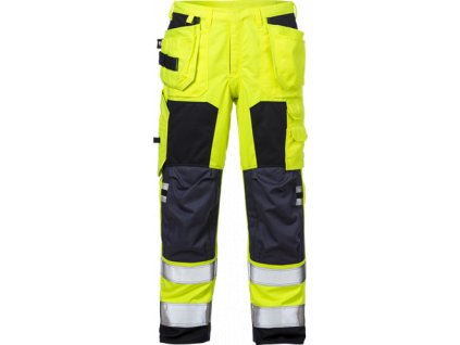 Nehořlavé výstražné řemeslnické kalhoty tř. 2 2075 ATHS (Velikost C44, Barva Hi-Vis Yellow/Navy)