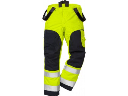 Nehořlavé výstražné zimní kalhoty tř. 2 2085 ATHS (Velikost XS, Barva Hi-Vis Yellow/Navy)