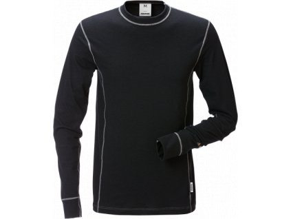 Nehořlavé tričko dlouhý rukáv 7026 MOF (Velikost XS, Barva Black)