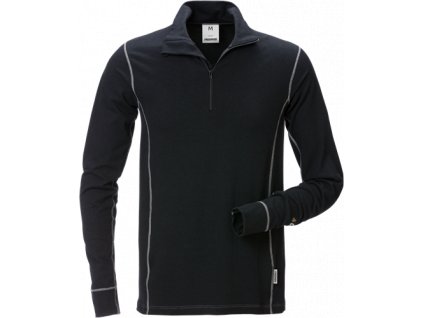 Nehořlavý rolák krátký zip 7029 MOF (Velikost XS, Barva Black)