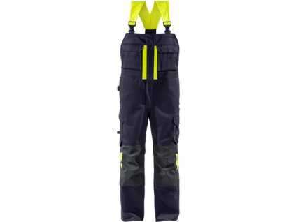 Flame laclové kalhoty na svařování 1029 WEL (Velikost C44, Barva Navy/Hi-Vis Yellow)