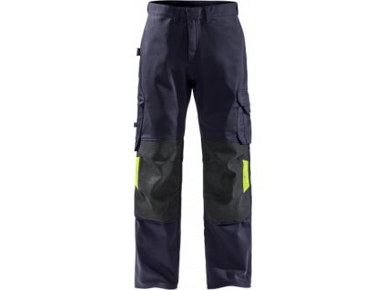 Flame kalhoty na svařování 2656 WEL (Velikost C44, Barva Navy/Hi-Vis Yellow)