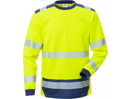 Výstražné tričko dl.rukáv tř. 3 7724 TPR (Velikost XS, Barva Hi-Vis Yellow/Navy)