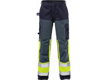 Výstražné dámské kalhoty flame tř. 1 2591 FLAM (Velikost 34, Barva Hi-Vis Yellow/Navy)