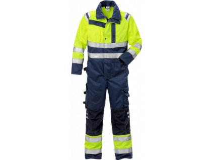 Výstražná kombinéza tř. 3 8026 PLU (Velikost S, Barva Hi-Vis Yellow/Navy)