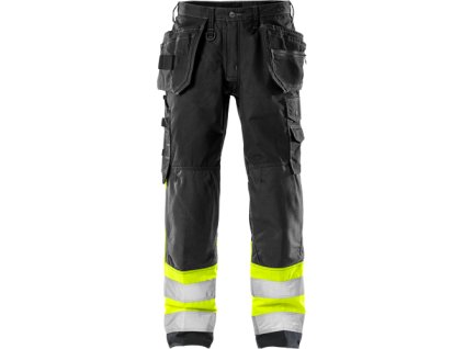 Výstražné řemeslnické kalhoty tř. 1 2093 NYC (Velikost C44, Barva Hi-Vis Yellow/Black)