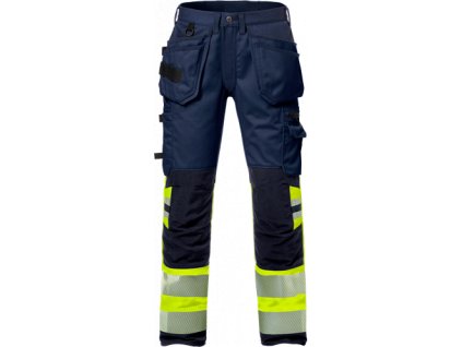 Výstražné dámské pracovní strečové kalhoty tř. 1 2709 PLU