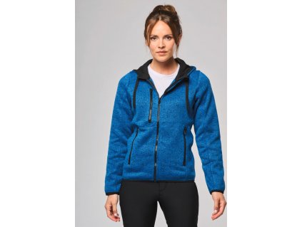 Dámská mikina s kapucí Ladies’ heather hoodie (Barva Light Royal Blue Melange, Rozměr 67,40/53, Velikost L)