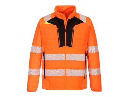 DX4 Hi-Vis Hybrid Baffle Jacket (Barva Orange/Black, Velikost 4XL)
