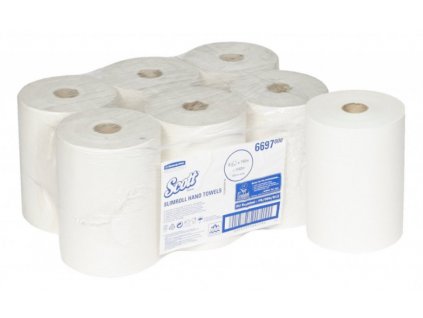 Papírové ručníky v roli - SCOTT SLIMROLL 190
