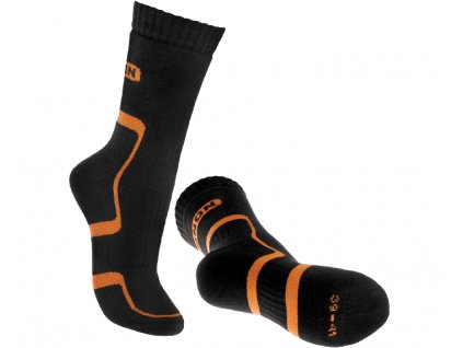 TREK SOCK black/orange (Velikost 36-38)