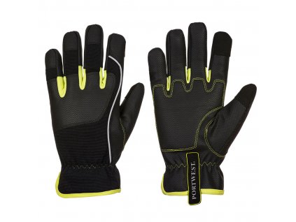 PW3 Mechanic 540 PU Reinforced Palm Glove (Barva Black/Yellow, Velikost L)