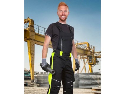 Kalhoty s laclem ARDON®NEON černo-žluté prodloužené (Velikost 2XL)