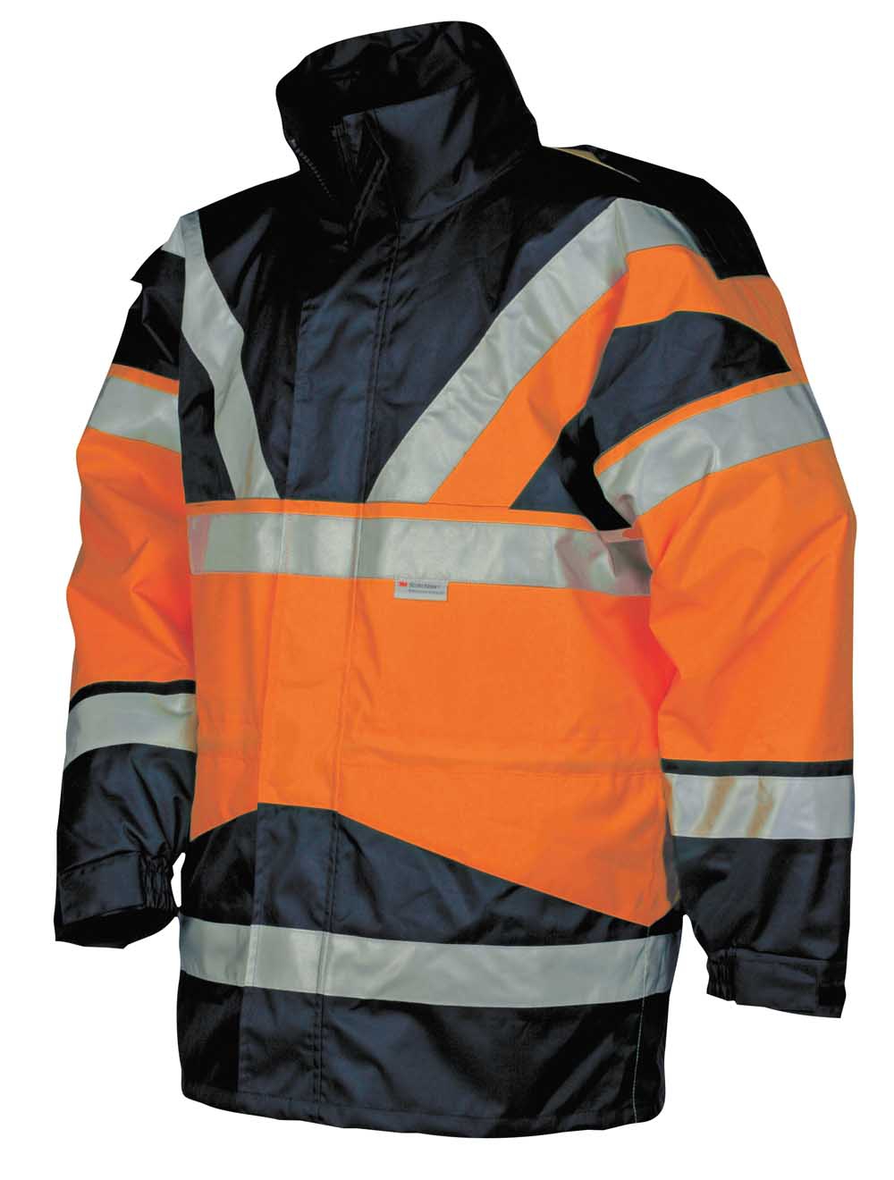 Reflexní zateplená bunda SKOLLFIELD 4v1 Velikost: L, Barva: oranžová/tm.modrá