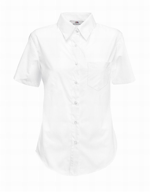 Dámská popelínová košile kr.rukáv F650140 Velikost: XL, Barva: 00 - bílá