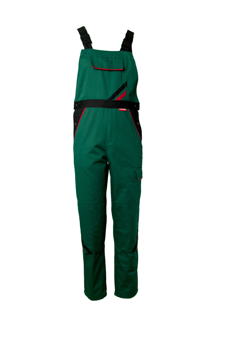 Pracovní kalhoty HIGHLINE lacl Velikost: 38, Barva: zelená/černá/červená