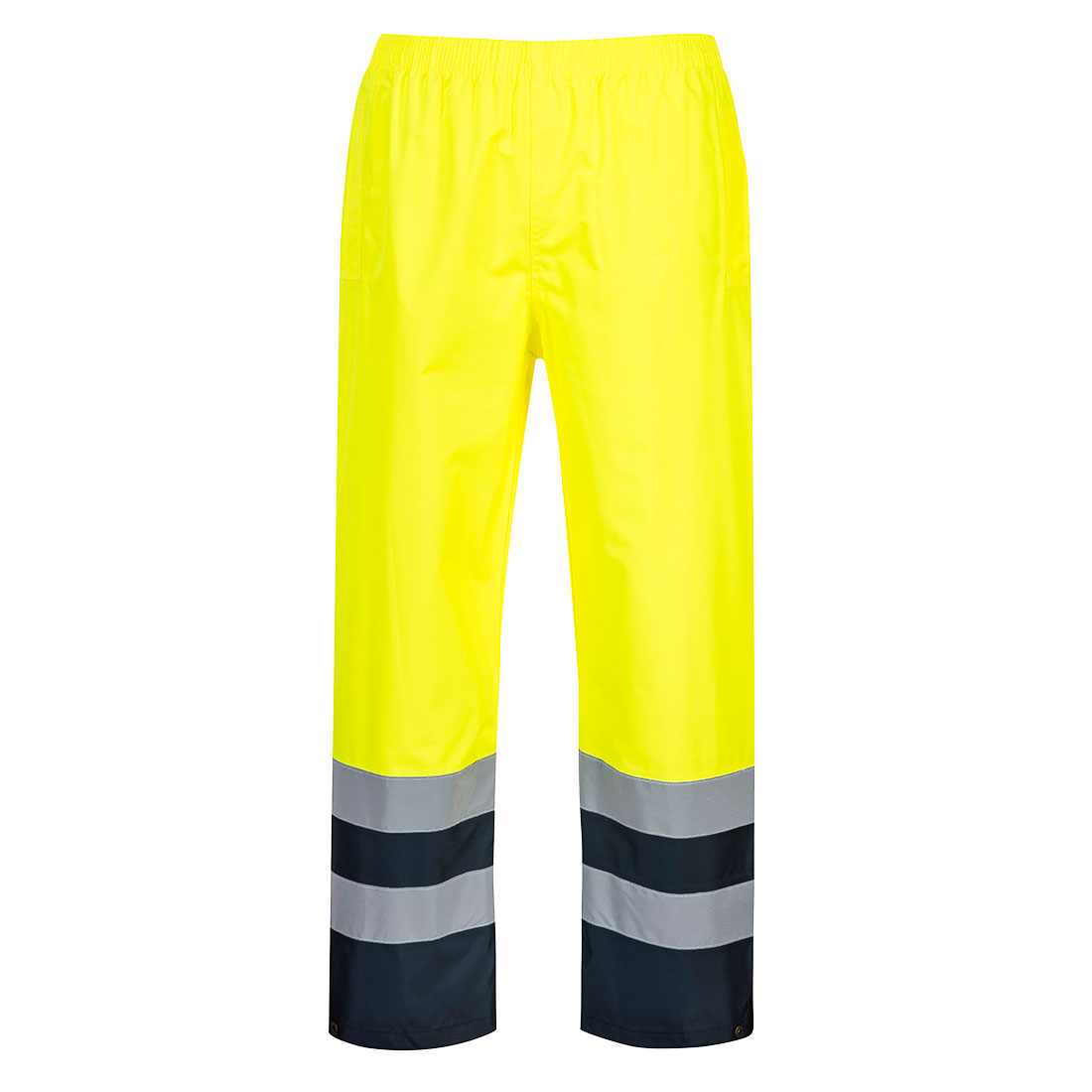 S486 - Dvoubarevné kalhoty Hi-Vis Traffic Velikost: S, Barva: žlutá/tm.modrá