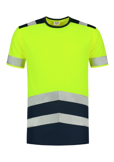 T01 T-Shirt High Vis Bicolor Tričko unisex Velikost: L, Varianta: fluorescenční žlutá