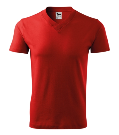 102 V-neck Tričko unisex Velikost: 2XL, Varianta: červená