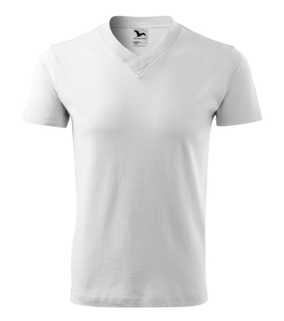 102 V-neck Tričko unisex Velikost: M, Varianta: bílá