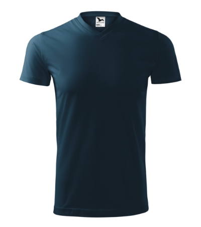 111 Heavy V-neck Tričko unisex Velikost: S, Varianta: námořní modrá