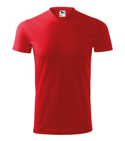 111 Heavy V-neck Tričko unisex Velikost: S, Varianta: červená