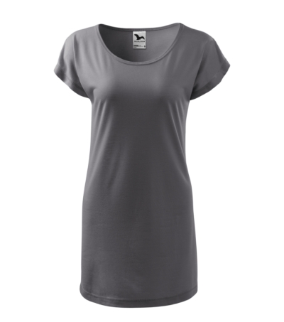123 Love Tričko/šaty dámské Velikost: XL, Varianta: ocelově šedá